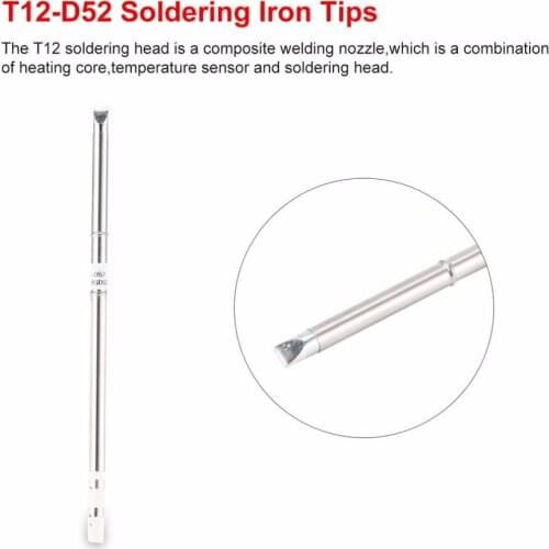 T12 Electronic Soldering Iron Tip T12-D52 High-grade Welding Tools T12 Soldering Tip for Soldering Station Rapid heating
