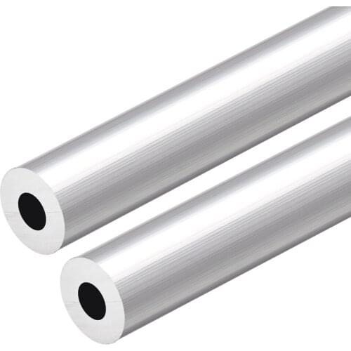 Uxcell 6063 Aluminum Round Tube 300mm Length 16mm OD 7mm Inner Dia Seamless Aluminum Straight Tubing 2 Pcs