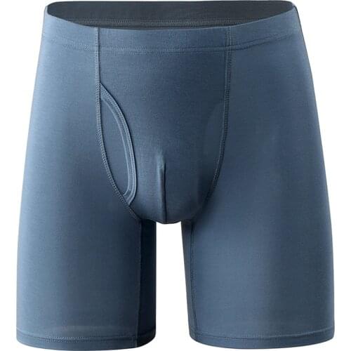 Long Boxer Shorts Panties Large Size Man Underwear Men Boxer Men Underwear Solid Comfortable Breathable High Quality Mens Boxers