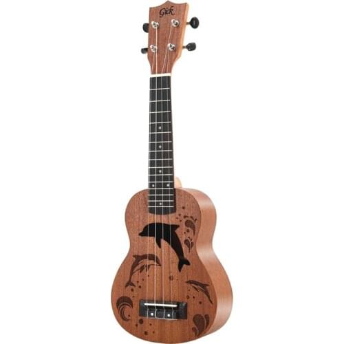 Gick 21 Inch Kids Ukulele Guitar Sapele Dolphin Bay Musical Instruments Educational Learning Ukeleles for Kids Beginner