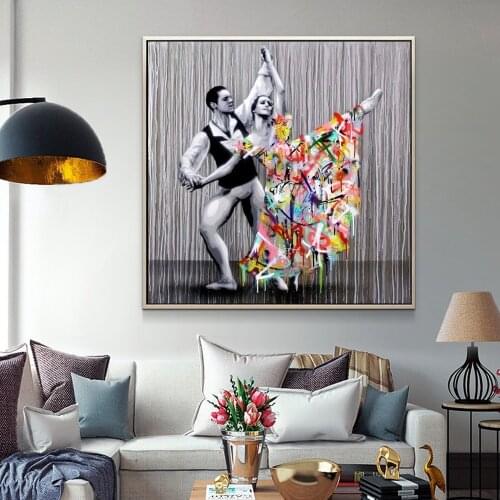 Street Griffiti Art Canvas Modern Painting Abstract Posters and Prints Wall Modern Dance Picture for Living Room Home Decor