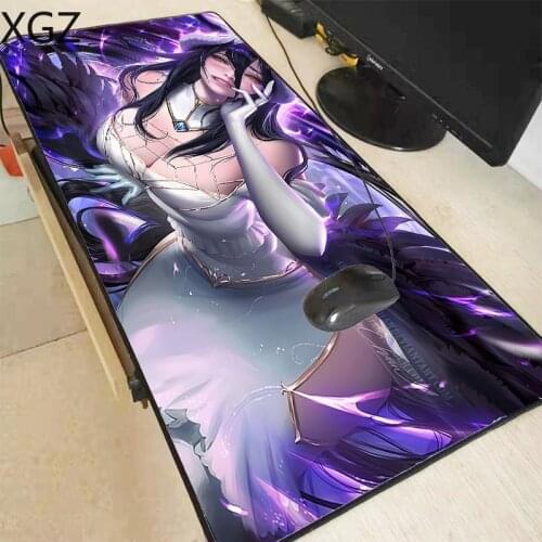 XGZ Hot Overlord Sexy Super Large 700x300mm/600x300mm Xxl Rubber Mouse Pad Computer Game Tablet Mousepad with Edge Locking Edge