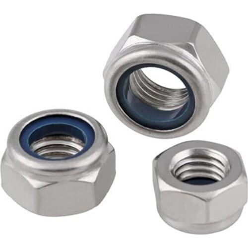 1PCS M8 M10 M12Fine teeth Nylon Hexagon Nut Anti-tooth hex nut