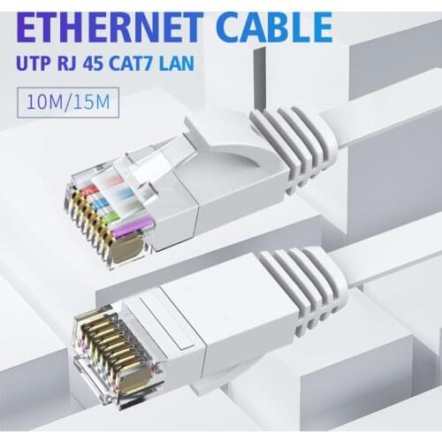 10m/15m Ethernet Cable Lan Cable UTP RJ 45 Network Cable For Cat6 Compatible Patch Cord For Modem Router Cable Ethernet