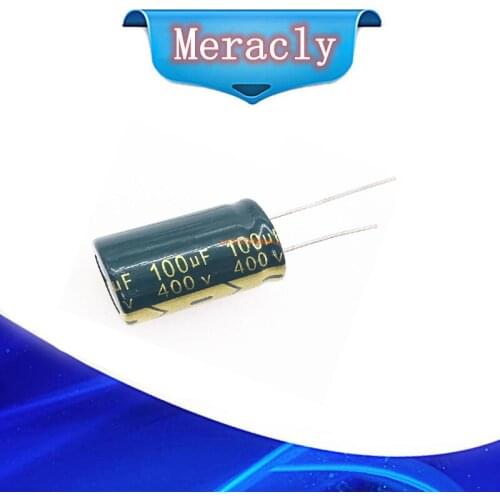 20pcs/lot 100UF 400V 100UF aluminum electrolytic capacitor size 18*30 T20 20