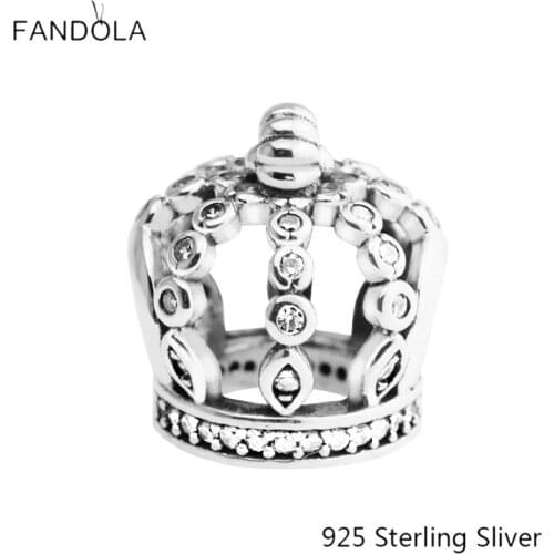 925 Sterling Silver Jewelry Belles Radiant Rose, Cerise Crystals Original DIY Charms Beads Fits Fandola Bracelets CKK