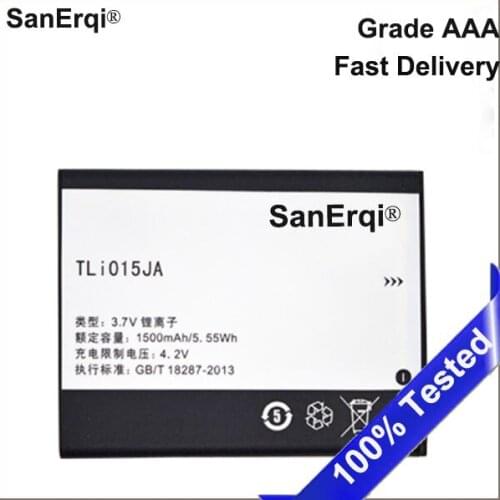 SanErqi 3.8V 1500mAh TLi015JA For TCL CLJ326T TCLP301M TLi015JA/LK Battery