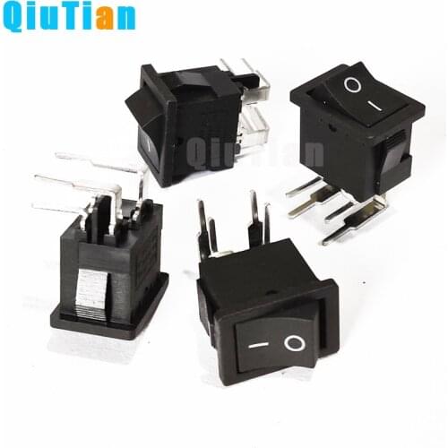 Black rocker switch with right angle 4 pins boat switches