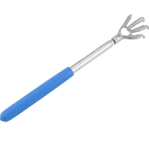 Compact Telescopic Claw Stainless Steel Massager Back Scratcher Adjustable Back Scratching Massage Hand Claw Protective Stinger
