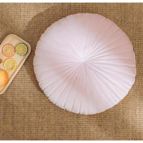 Round Decorative Throw Pillows Plush Bolster Office Chair Cushion Baby Room Decoration Soft Plush Toy