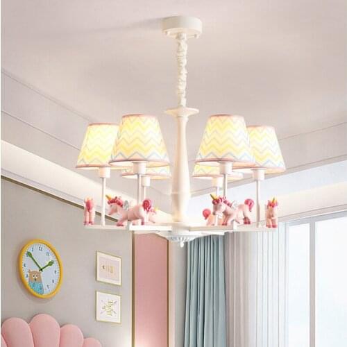 Childrens Room Chandelier Bedroom Light Pastoral Dining Room Lighting Cartoon Hanging Lamp Creative Childrens Chandelier Light