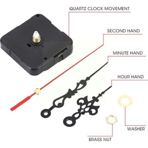 Replacement Quartz Clock Movement Mechanism Repair Kit Clock Parts Of Hands DIY Accessories Pendulum Movement Tool Mechanis R4O5
