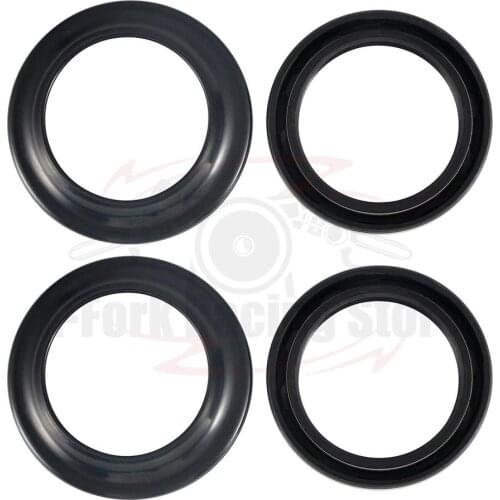 4PCS SET Kit Fork Oil Seals 2PCS & Dust Seals 2 PCS For Honda NSR250R MC16