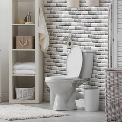 Irregular Shape Stone Brick Tile Wall Sticker 3d Self Adhesive Wallpaper Home Decor Living Room Bedroom Decoration Stickers