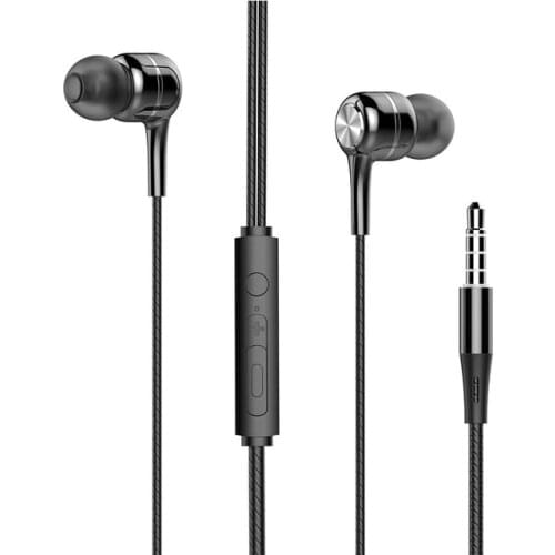 New HIFI In-ear Mobile Phone Headset 3.5mm Built-in Microphone Adjustable Volume Wired Earphones For Huawei Xiaomi Tablets MP3