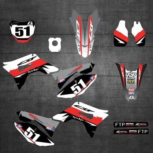 Motocross Personalised GRAPHICS Stickers Decals For Honda CRF250 CRF250R 2018 2019 2020 2021 CRF450R CRF 450 2017 2018 2019 2020