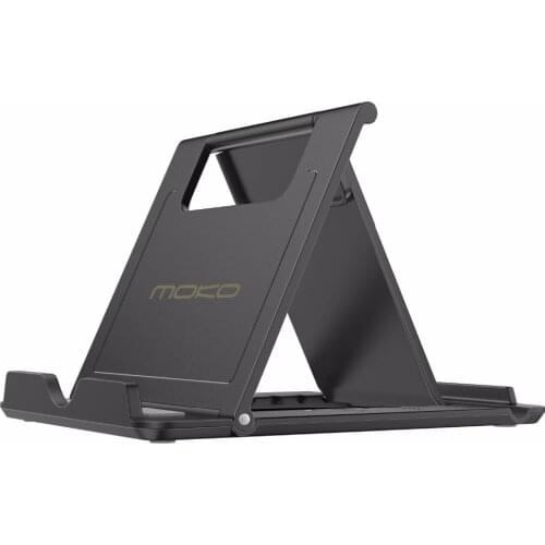 MoKo Cellphone/Tablet Stand, Foldable Multi-angle Desktop Holder for Smartphone Tablet(6-11"),for iPad Pro 11 2018,iPhone Xs/XR