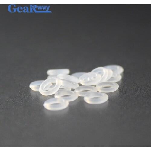 Gearway Transparent Silicon O Ring Seal 1.8mm CS Food Grade O Ring Sealing Gasket 1.6/1.8/2/2.24/6.9mm ID VMQ O Ring Seal Washer