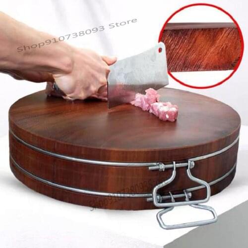 Increase And Thicken The Whole Wood And Iron Wood Chopping Board For Restaurants, Canteens And Hotels