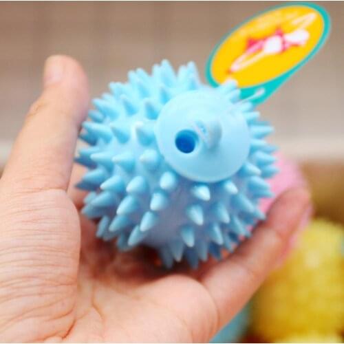 Pet TPR Smal Entertainment Puzzles Relieve Boredom Toys Sound Thorn Ball Bite-resistant Teether Molar Teeth Cleaning Dog Toys