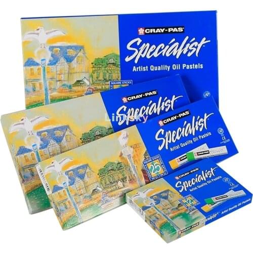 Sakura ESP 12,25,36,50 Colors Cray-Pas Specialist Assorted Colors Oil Pastel Set,Extremely High Concentrated Pigment Formulation