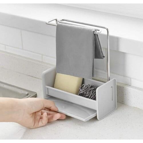 Detachable Dishcloth And Sponge Drying Kitchen Shelf Drying Racks Rack Multifunctional Kitchen Towel Stand Soap Holder