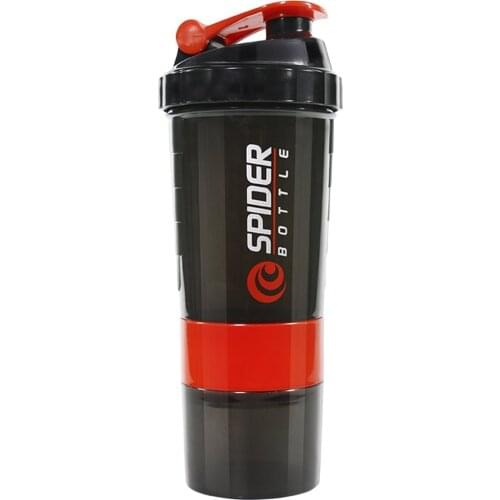 3 Layers Bottle Protein Powder Shake Cup Large Capacity Water Bottle Plastic Mixing Cup Body-Building Exercise Bottle