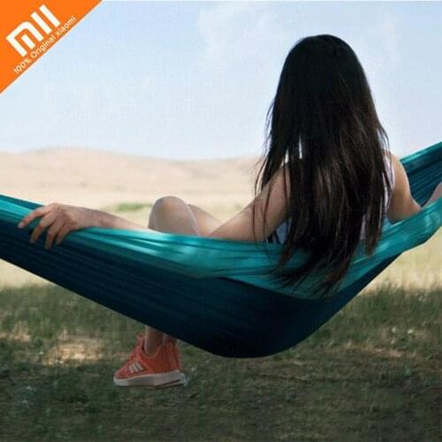 Xiaomi Zaofeng Outdoor Hammock Parachute Cloth Anti-rollover Swing Bed Outdoor Camping Hammock Adult Sleeping Bed Hanging Chair
