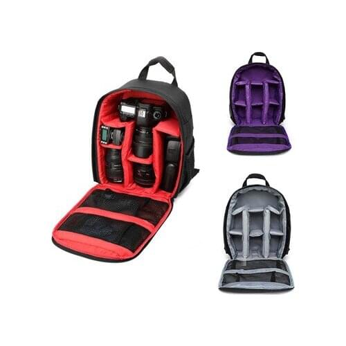 Upgrade Waterproof multi-functional Digital DSLR Camera Video Bag with Rain Cover SLR Camera Bag PE Padded for Photographer