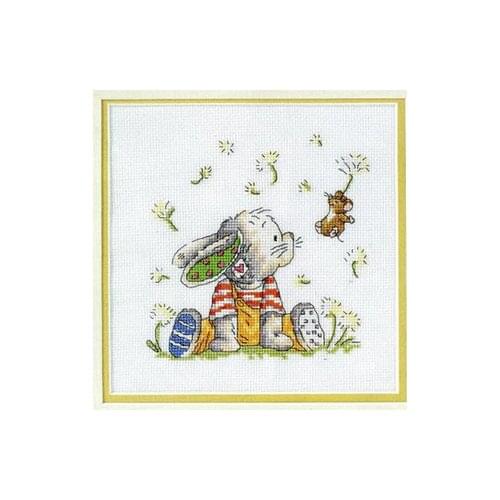 Fishxx Cross Stitch XT17cartoon[dandelion rabbit Chomsky]cotton thread and cloth,water-soluble,100% accurate,11CT,embroidery