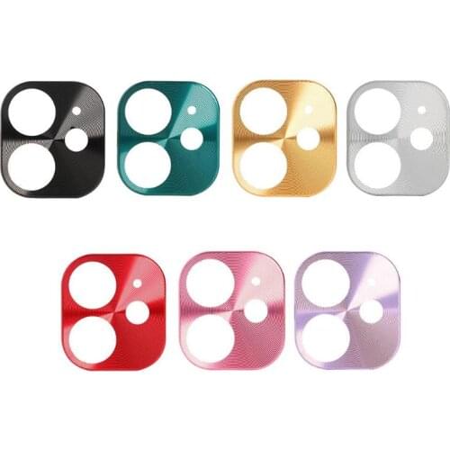For iPhone 11 Pro Max Back Camera Lens Protective Cover Metal Camera Lens Protector Film for iPhone 11 /11 Pro /11 Pro Max
