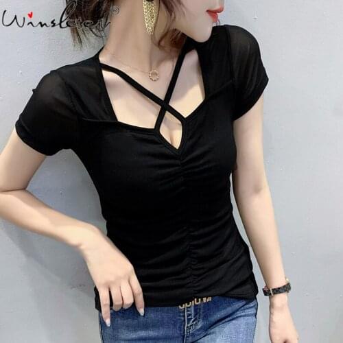 Summer Korean Style Mesh T-Shirt Fashion Leopard Print Hollow Out Women Tops Short Sleeve Sexy Bottoming Shirt Tees 2021 T15209A