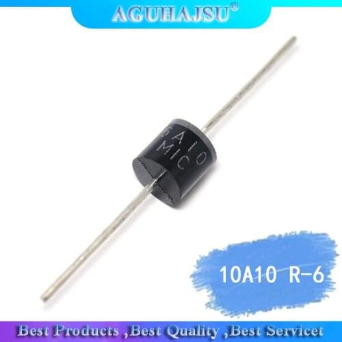 10PCS electrical Axial Rectifier Diode 10A10 R-6 DIP 10A 1000V 10a10