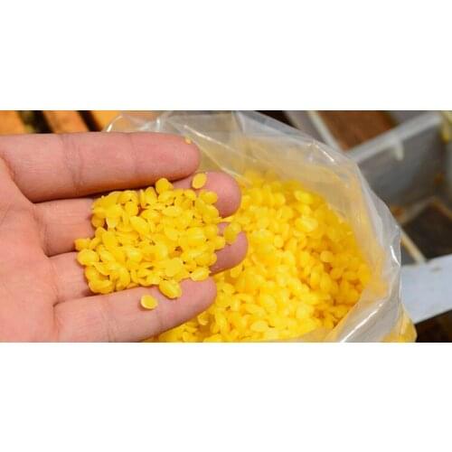 100% natural pure refined Yellow beeswax pellet lubricant for handmade soap lipstick makeup raw material Free Shipping