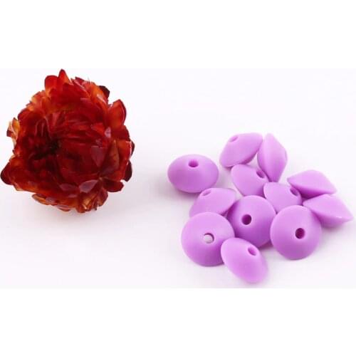 Bite Bites Silicone Abacus Lentil Beads 20PCS Nursing Accessories Baby Shower Gift BPA Free Silicone Teether Chew Baby Teether