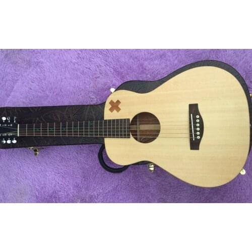 2018 New + Factory + KSG 34" travel acoustic guitar mini travel baby used acoustic electric guitar Coldplay mini acoustic guitar