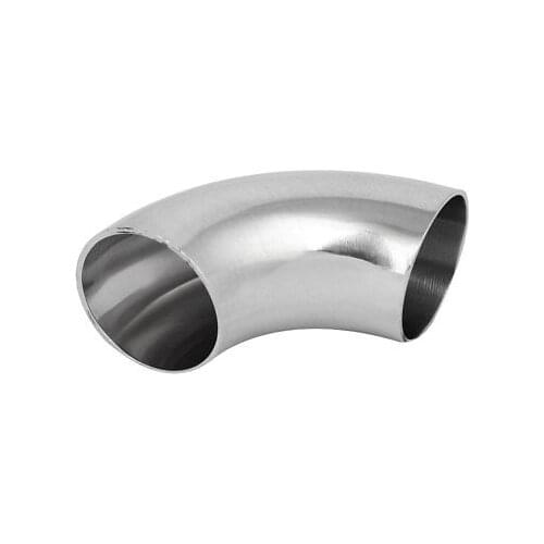 38mm Dia 304 Stainless Steel Sanitary Ferrule Elbow 90 Degree Pipe Fitting