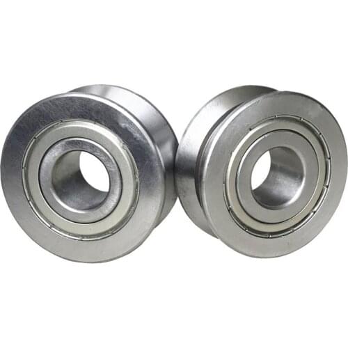 4PCS LV20/7ZZ LV20/7 LV20 V Groove Track Roller Bearing 7x22x11mm