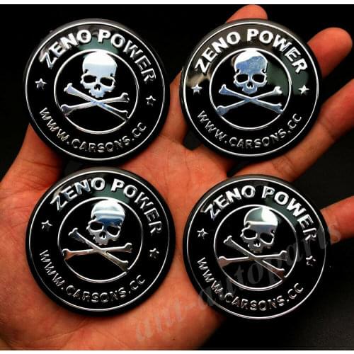 4pcs Skull Skeleton Car Emblem Badge Motorcycle Gas Fuel Tank Decal Sticker