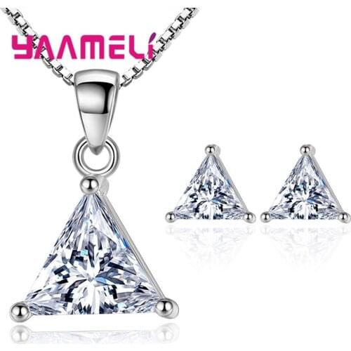 Fast Delivery 925 Sterling Silver AAAA Cubic Zirconia Jewelry Sets Hot Fashion Women/Girls/Lady Dubai Jewelry Set For Wedding