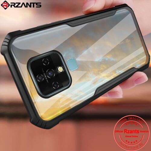 Rzants For Tecno Camon 16 Case Hard [Blade] Shockproof Slim Crystal Clear Cover funda Casing