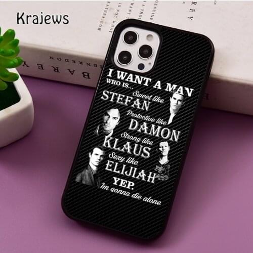 American TV The Vampire Diaries 1839 phone Case For iPhone 5 SE 2020 6S 7 8 Plus 12 mini 11 Pro X XR XS Max Samsung S9 S10 Cover