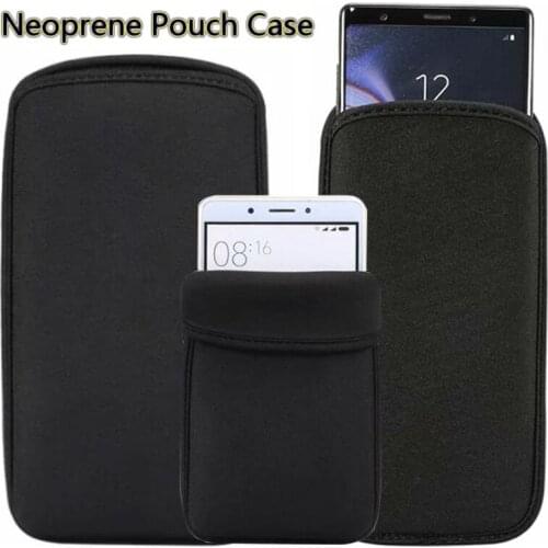 Black Elastic Soft Flexible Neoprene Protective Pouch Bag For Samsung A9S Feele 2 J3 Orbit A9 2018 Protect Sleeves Pouch Case