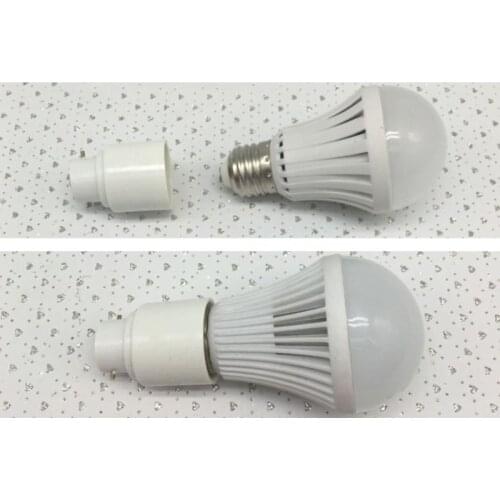 B22 To E27 Lamp Adaptor Connector Light Base Screw Light Bulb Socket Flame Retardant Bakelite Durable Safe Non Electric leakage