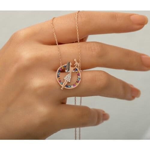 Daisy Mother Child Pendant Fashion Women Necklace