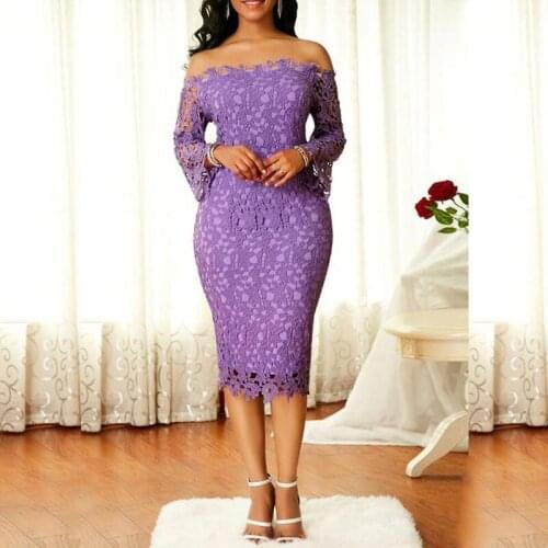 Affordable Short Lavender Sheath Knee Length Off Shoulder Long Sleeve Mother of the Bride Dresses Back Slit Wedding Party Gowns