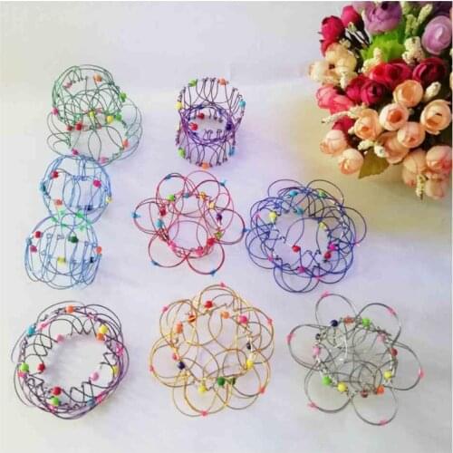 Stress Relief Toys Variety Flower Basket Thirty-six Softened Steel Ring Fidget Toy Gift For Adult Kids Mandala Decompression Toy