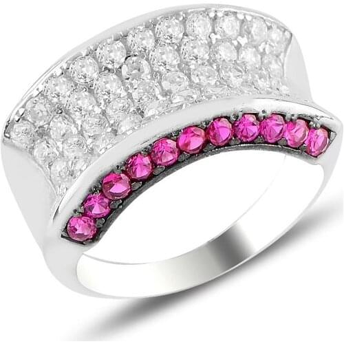 Silver 925 Sterling Zircon Stone Ring