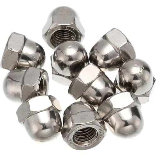 M3/M4/M5/M6/M8/M10/M12 A2 304 Stainless Steel Dome Head Cap Nuts DIN1587