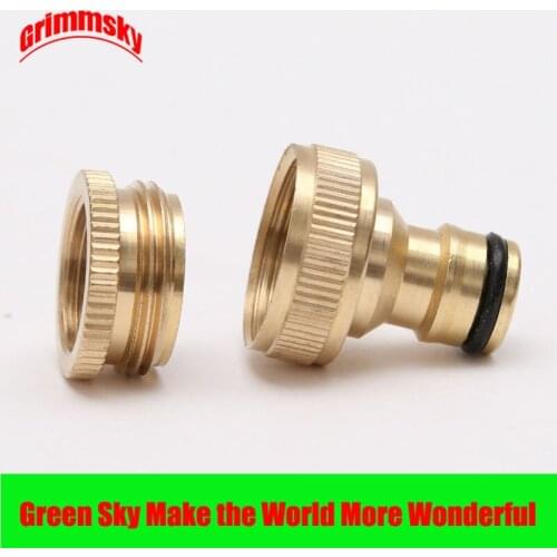 1pc brass garden irrigation female thread 1/2" 3/4" faucet hose pipe adapter fast connection brass connectors